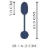 You2Toys - huevo vibrador remoto - silicona negra