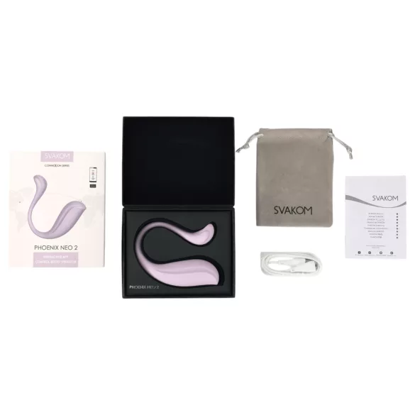 Svakom Phoenix Neo 2 - huevo vibrador inteligente - silicona lila