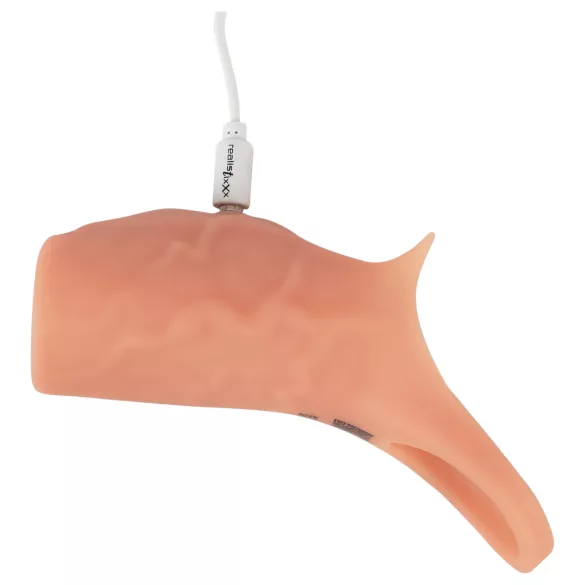 Realistixxx - funda pene abierta con vibración - color natural