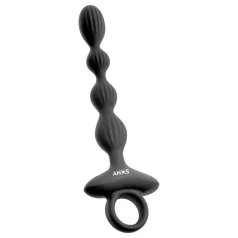 Anos - Vibrador anal con 2 motores y bolas móviles (negro)