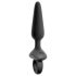 ANOS - plug anal vibrador con mango - silicona negra