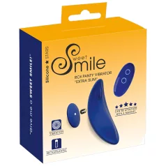  Smile - vibrador tipo braguita ultrafino con control remoto - azul