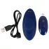 Smile - vibrador de bragas ultrafino y portátil con mando a distancia (azul)