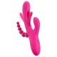 SMILE - vibrador con triple brazo y lengüeta (rosa)