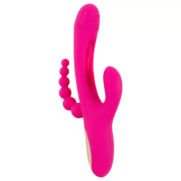 SMILE - vibrador con triple brazo y lengüeta (rosa)