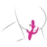 SMILE - vibrador con triple brazo y lengüeta (rosa)