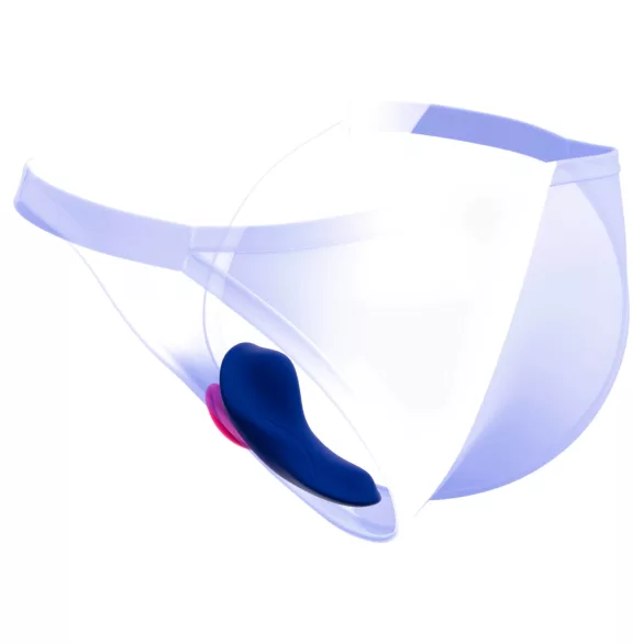 Smile - vibrador tipo braga con control remoto - silicona azul
