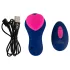 Smile - vibrador tipo braga con control remoto - silicona azul