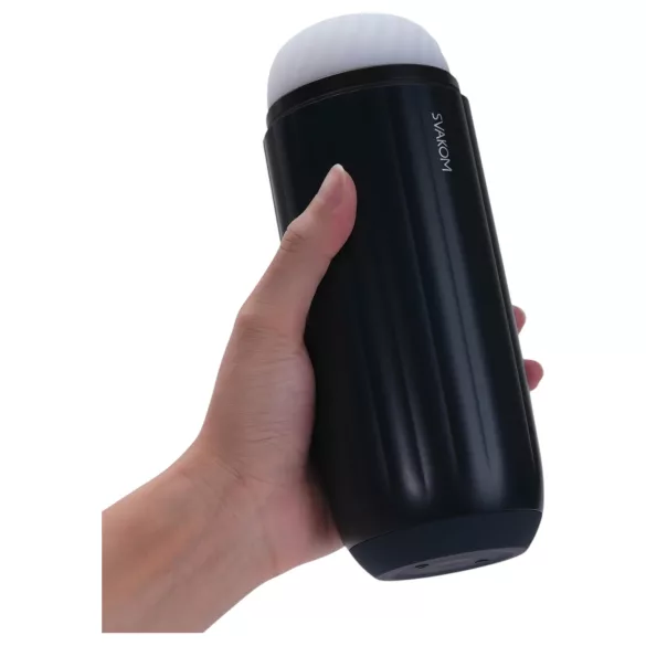 Svakom Sam Neo 2 Pro - masturbador masculino inteligente - silicona negro blanco