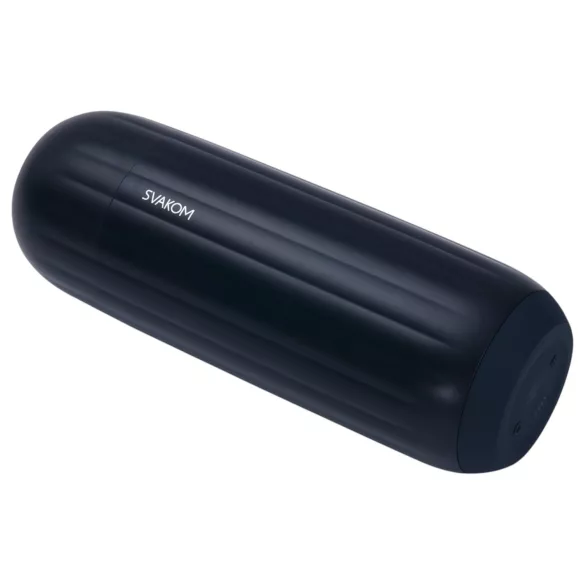 Svakom Sam Neo 2 - masturbador inteligente masculino - silicona negra blanca