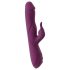 Javida - vibrador 3 en 1 con rotación y perlas - silicona lila