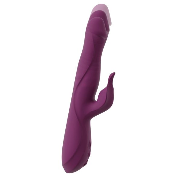 Javida - vibrador 3 en 1 con rotación y perlas - silicona lila