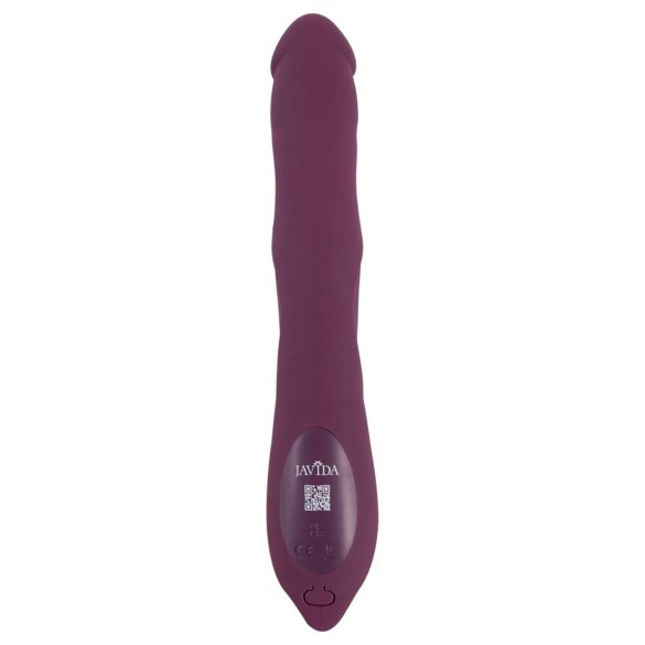 Javida - vibrador 3 en 1 con rotación y perlas - silicona lila