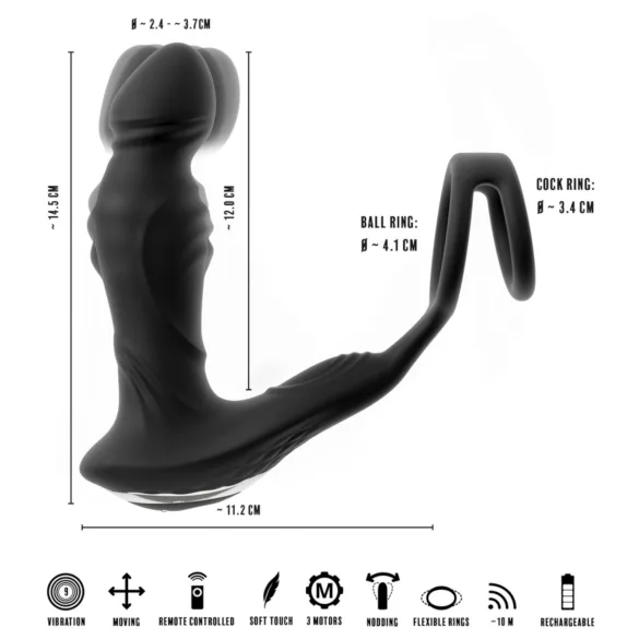 Placer perlado - consolador anal - cuentas