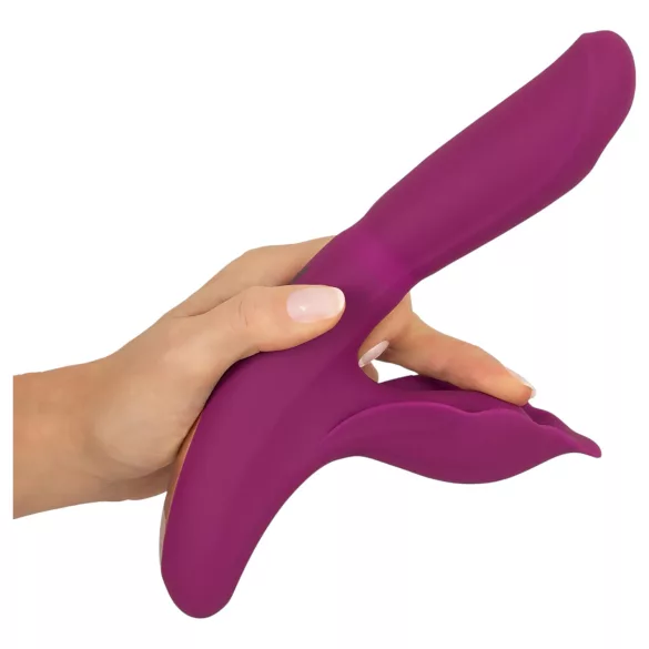 Javida - Vibrador estimulador punto G y clítoris 4 en 1 - silicona lila