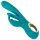 Smile - vibrador punto G y clítoris con función empuje - silicona verde