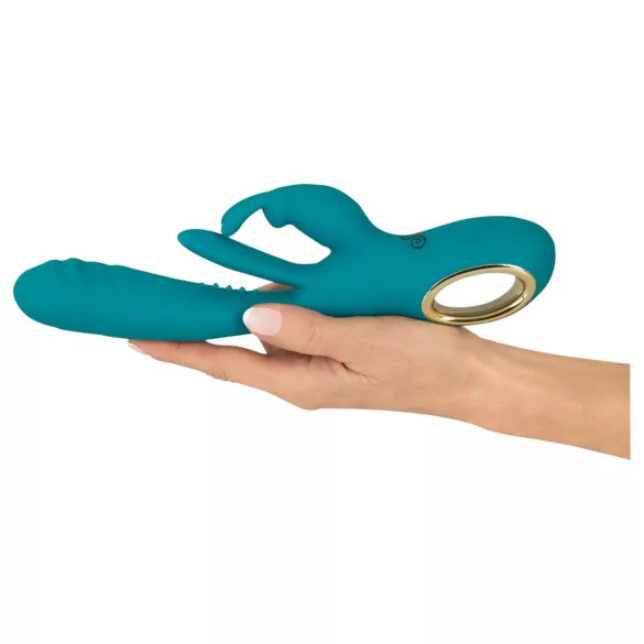 Smile - vibrador punto G y clítoris con función empuje - silicona verde