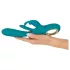 Smile - vibrador punto G y clítoris con función empuje - silicona verde