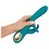 Smile - vibrador punto G y clítoris con función empuje - silicona verde