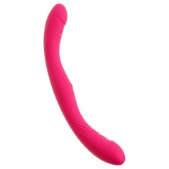 Couples Choice - vibrador doble punta - silicona rosa