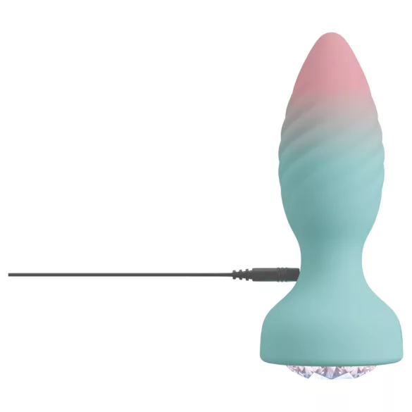 Beau Coeur Juvela - plug anal vibrador - silicona turquesa