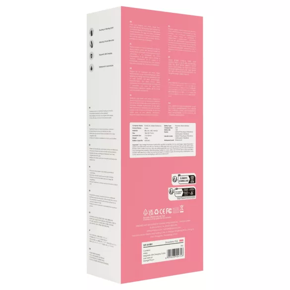 Svakom Avery - vibrador impulsor recargable con brazo para clítoris (rosa)