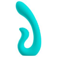   Beau Coeur Naira - Vibrador doble punto G y clítoris - silicona verde