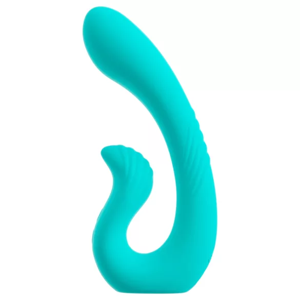 Beau Coeur Naira - Vibrador doble punto G y clítoris - silicona verde