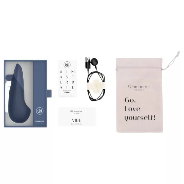 Womanizer Vibe - vibrador para clítoris - silicona azul