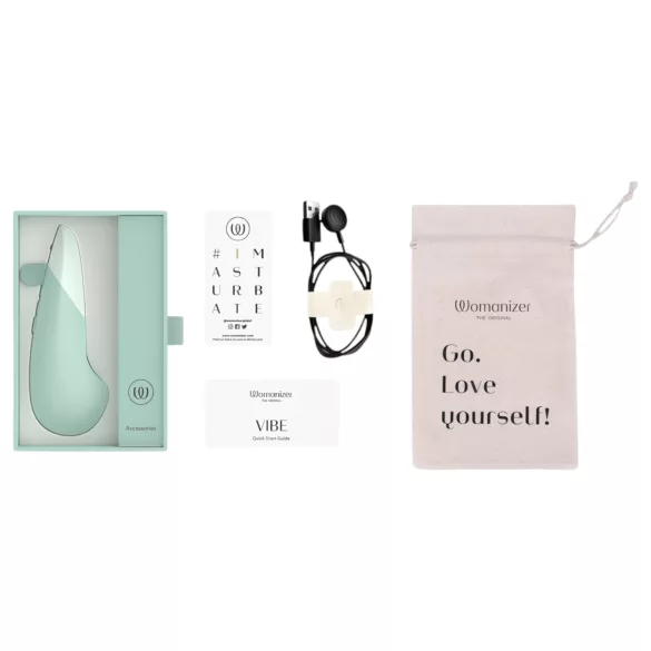 Womanizer - vibrador estimulador de clítoris - silicona verde