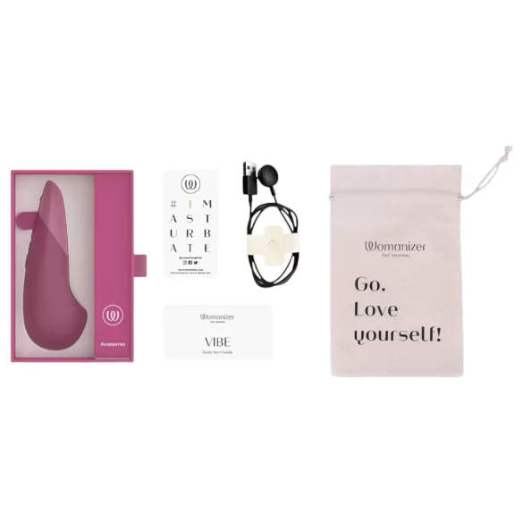 Womanizer Vibe - vibrador para clítoris - recargable - silicona rosa