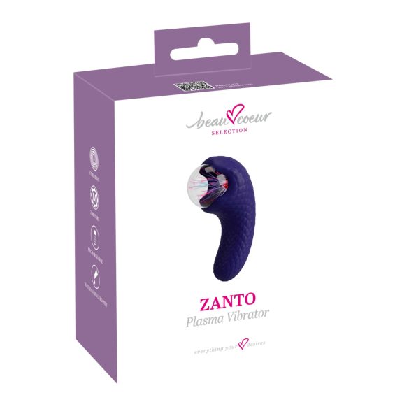 Beau Coeur Zanto - vibrador de punto G - silicona azul