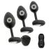 ANOS - plug anal vibrador set - silicona negra