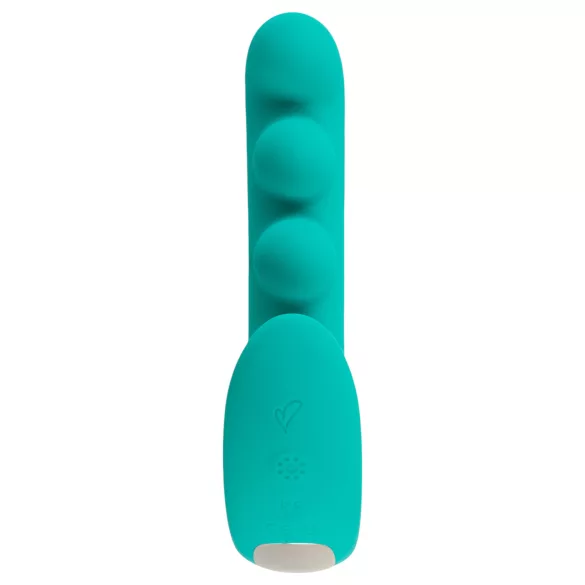 Beau Coeur Sylora - vibrador 2 en 1 con perlas (verde)