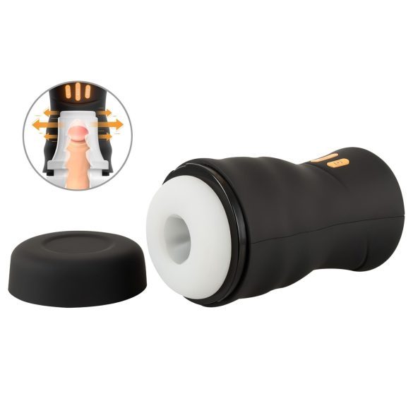 You2Toys Gyro - Masturbador giratorio y vibrante (negro)