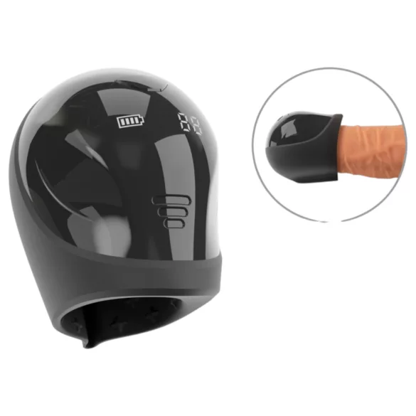 Rebel - vibrador para glande resistente al agua - silicona negra