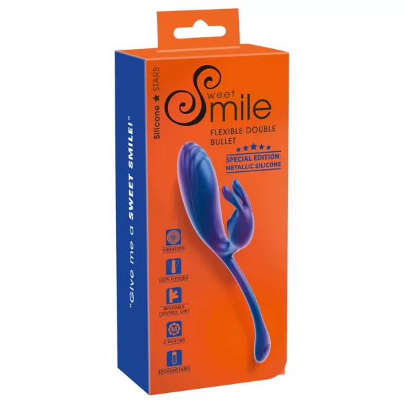 Smile - Vibrador punto G y clítoris - silicona - azul