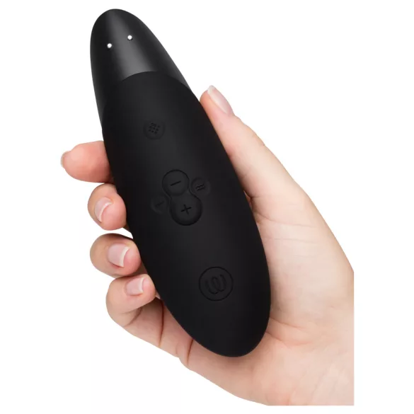 Womanizer Enhance 2 en 1 succionador de clítoris por ondas de aire + vibrador (negro)