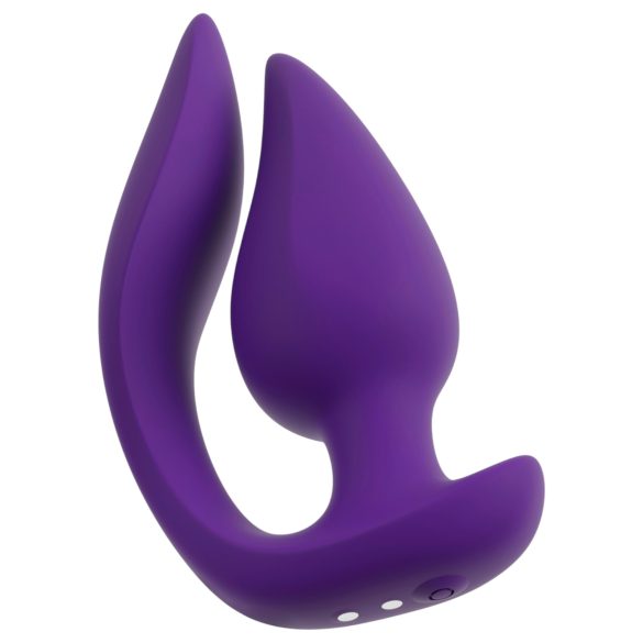 Smile - vibrador anal y estimulador de clítoris 2 en 1 - silicona lila