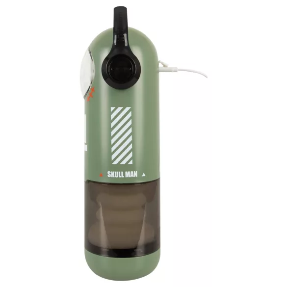 Rebel Skull - masturbador impulsor y vibrador (verde)