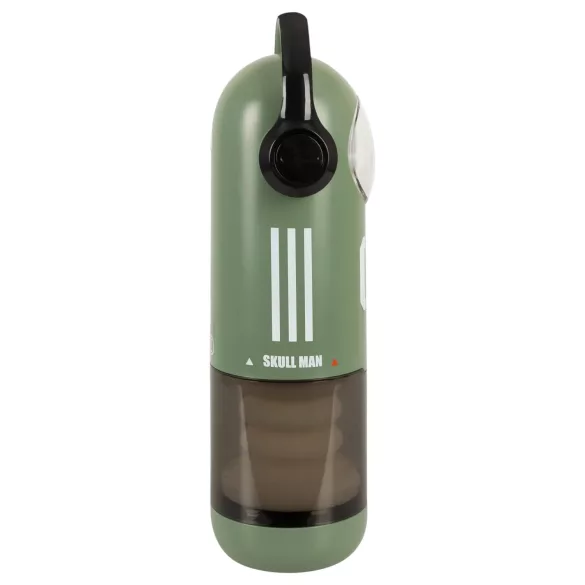 Rebel Skull - masturbador impulsor y vibrador (verde)
