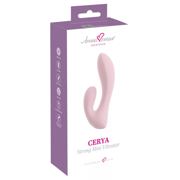 Beau Coeur Cerya - vibrador mini con estimulador de clítoris