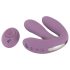 Beau Coeur Mireva - vibrador triple con mando - silicona lila