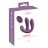 Beau Coeur Mireva - vibrador triple con mando - silicona lila