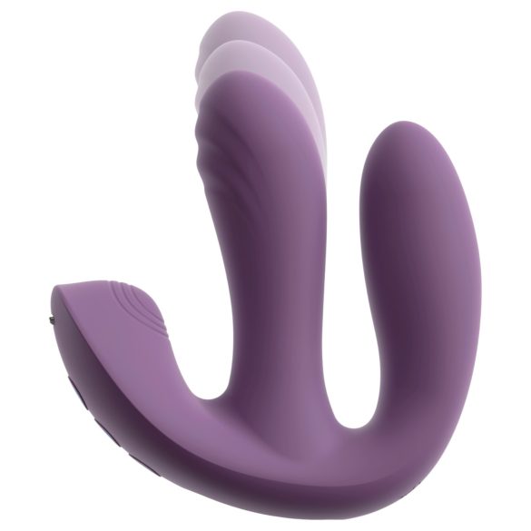 Beau Coeur Mireva - vibrador triple con mando - silicona lila