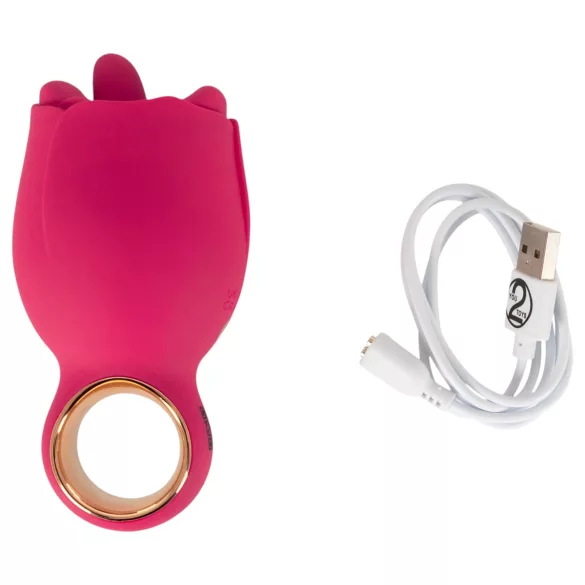 You2Toys Oral Fun - vibrador estimulador de clítoris con lengua (rosa)
