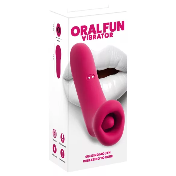 You2Toys Oral Fun - estimulador de clítoris con succión y lengua (rosa)