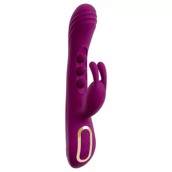 Javida - vibrador con bolas y brazo para clítoris - silicona lila