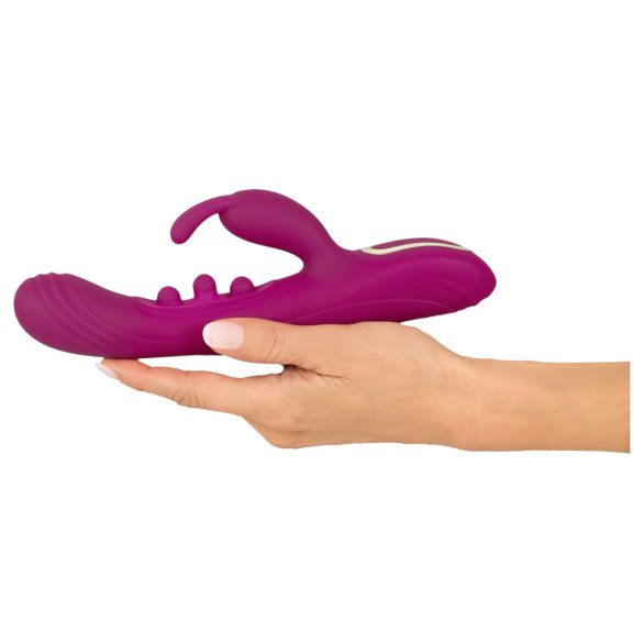 Javida - vibrador con bolas y brazo para clítoris - silicona lila