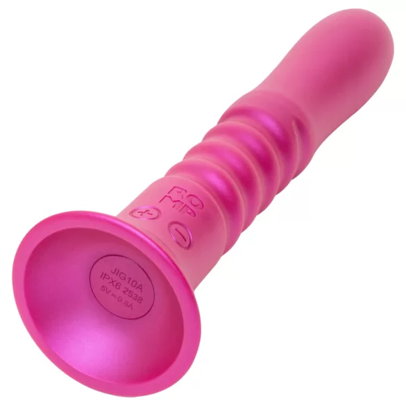 ROMP Jiggle - vibrador empujador con ventosa (rosa)